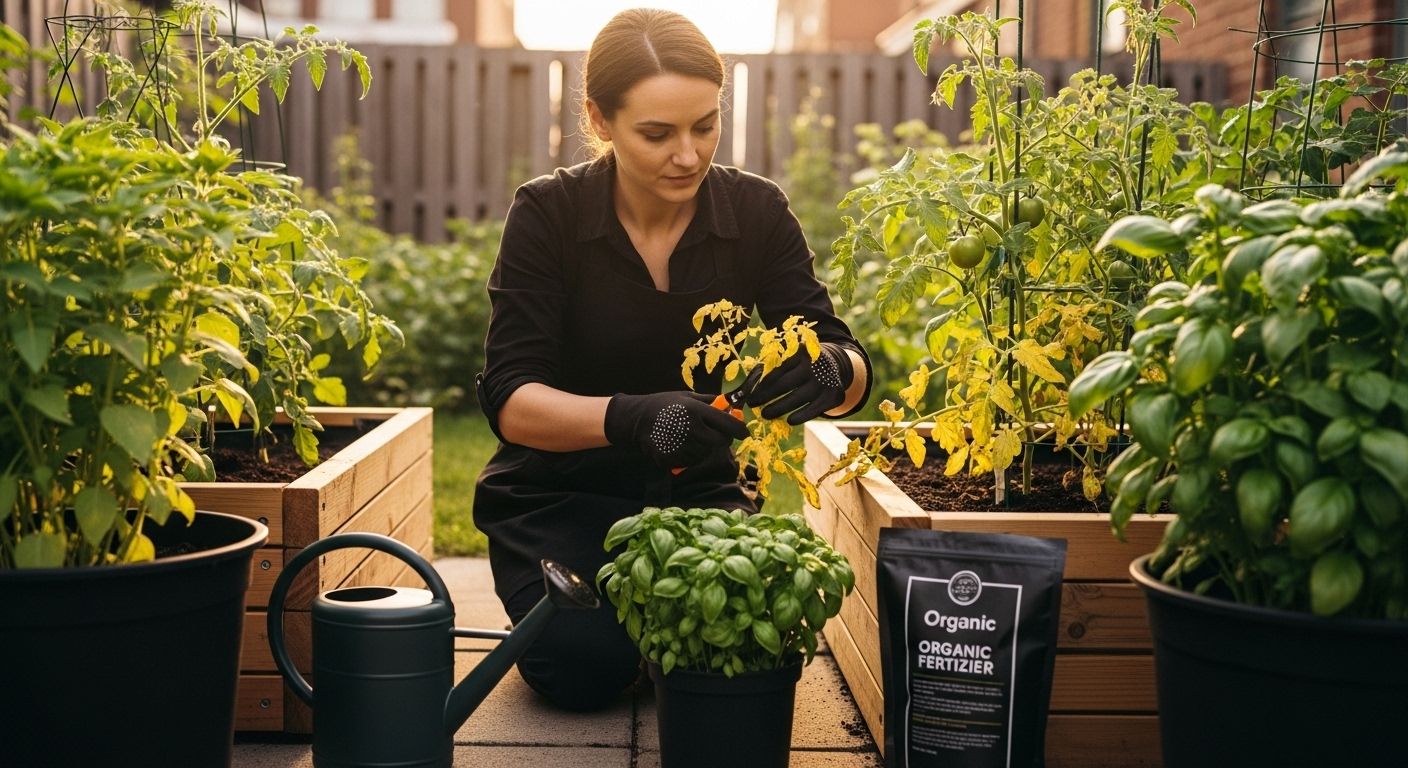 garden yellow leaf care