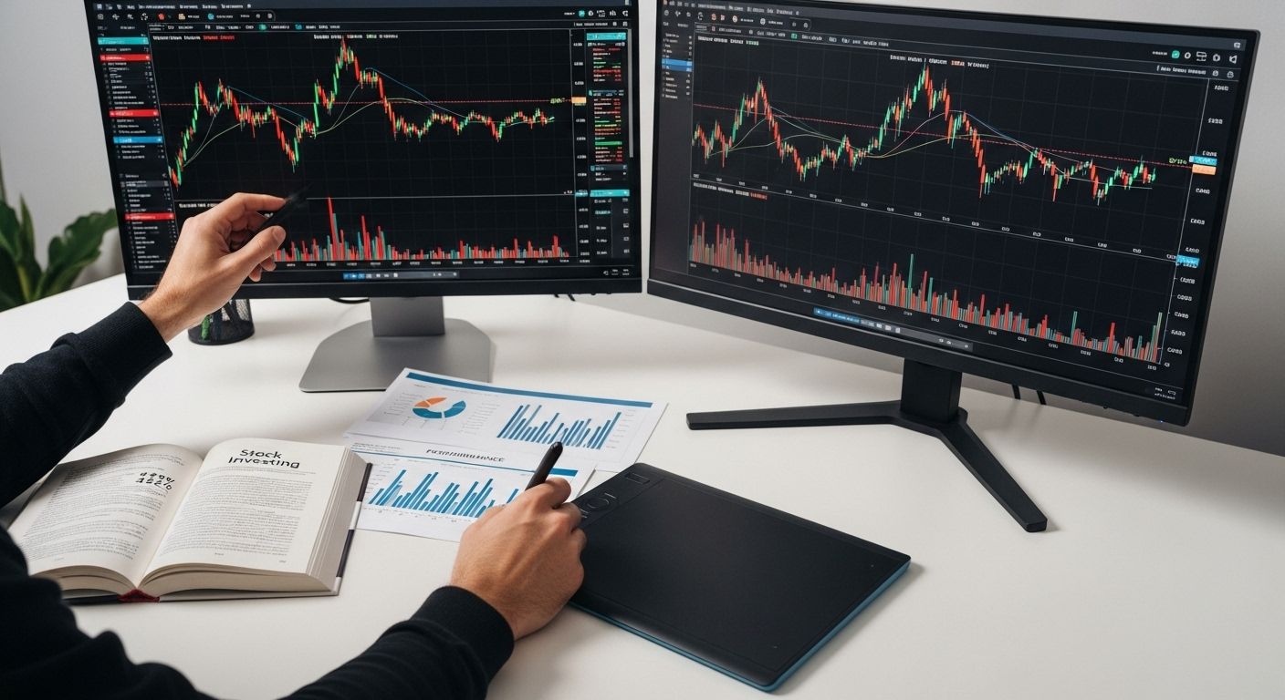 analyzing stock performance charts