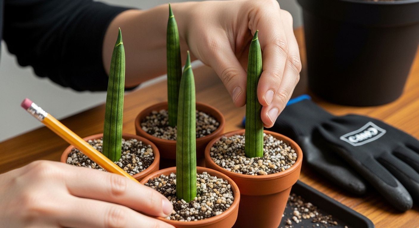 planting snake plant cuttings