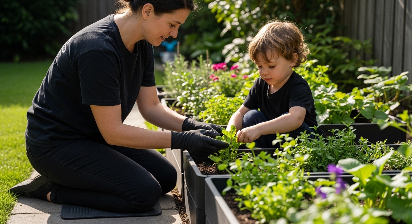 mindful gardening backyard