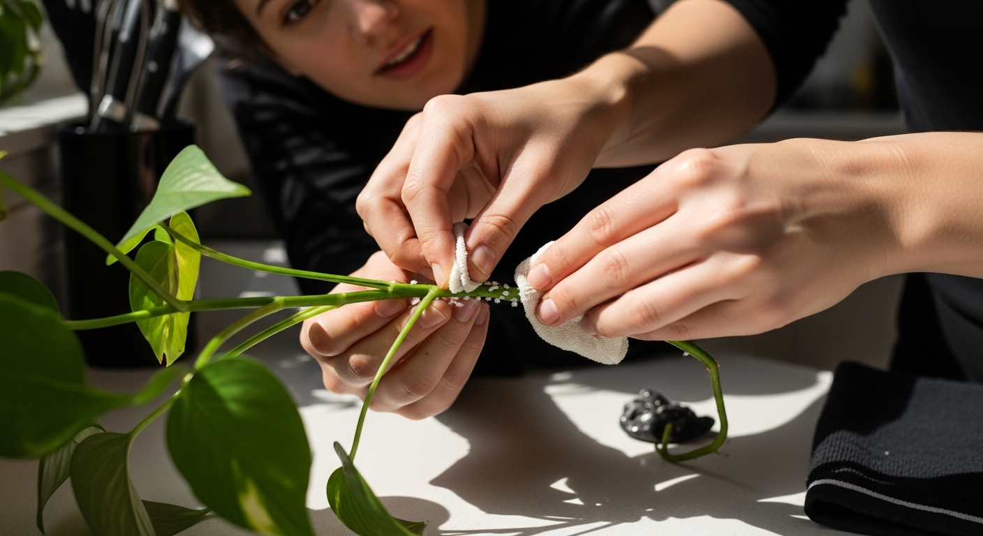 remove indoor plant pests