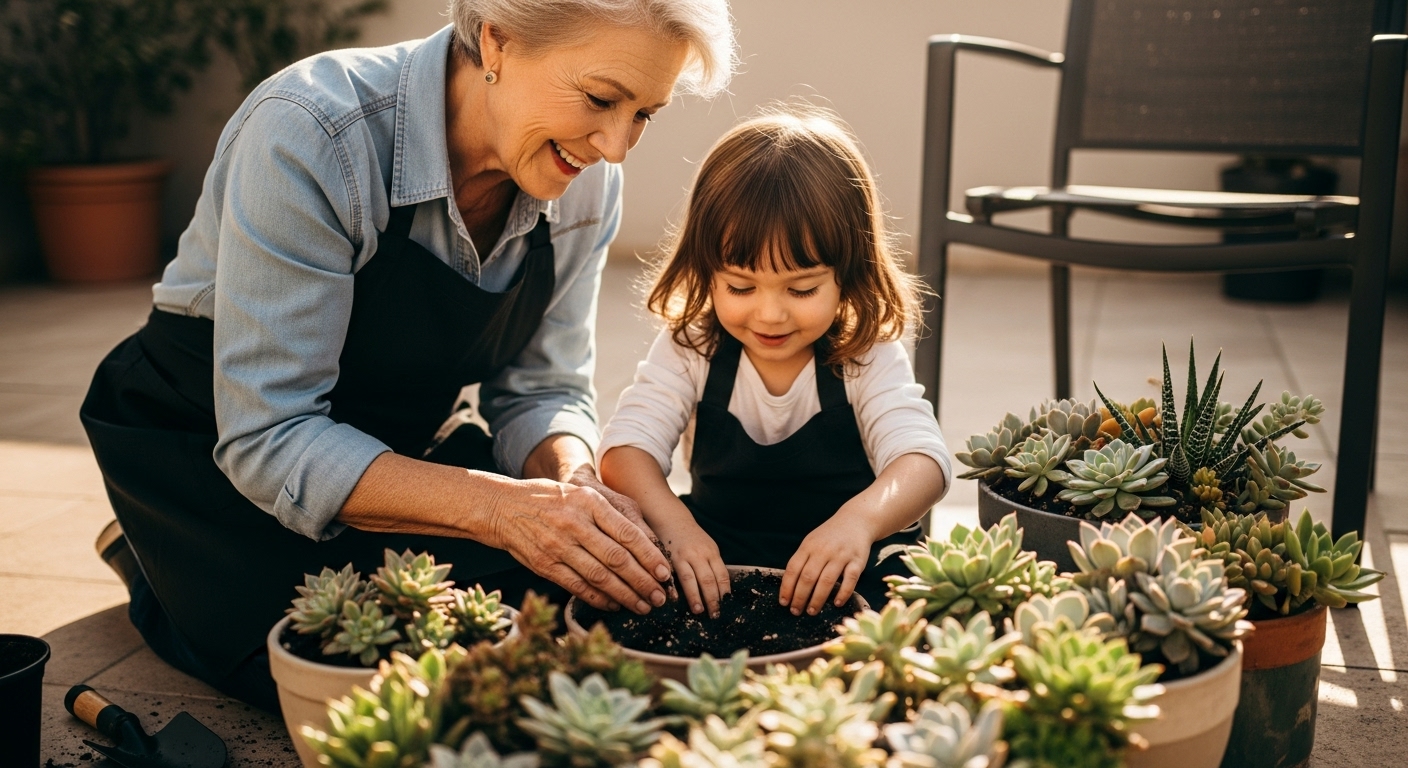 succulent container gardening