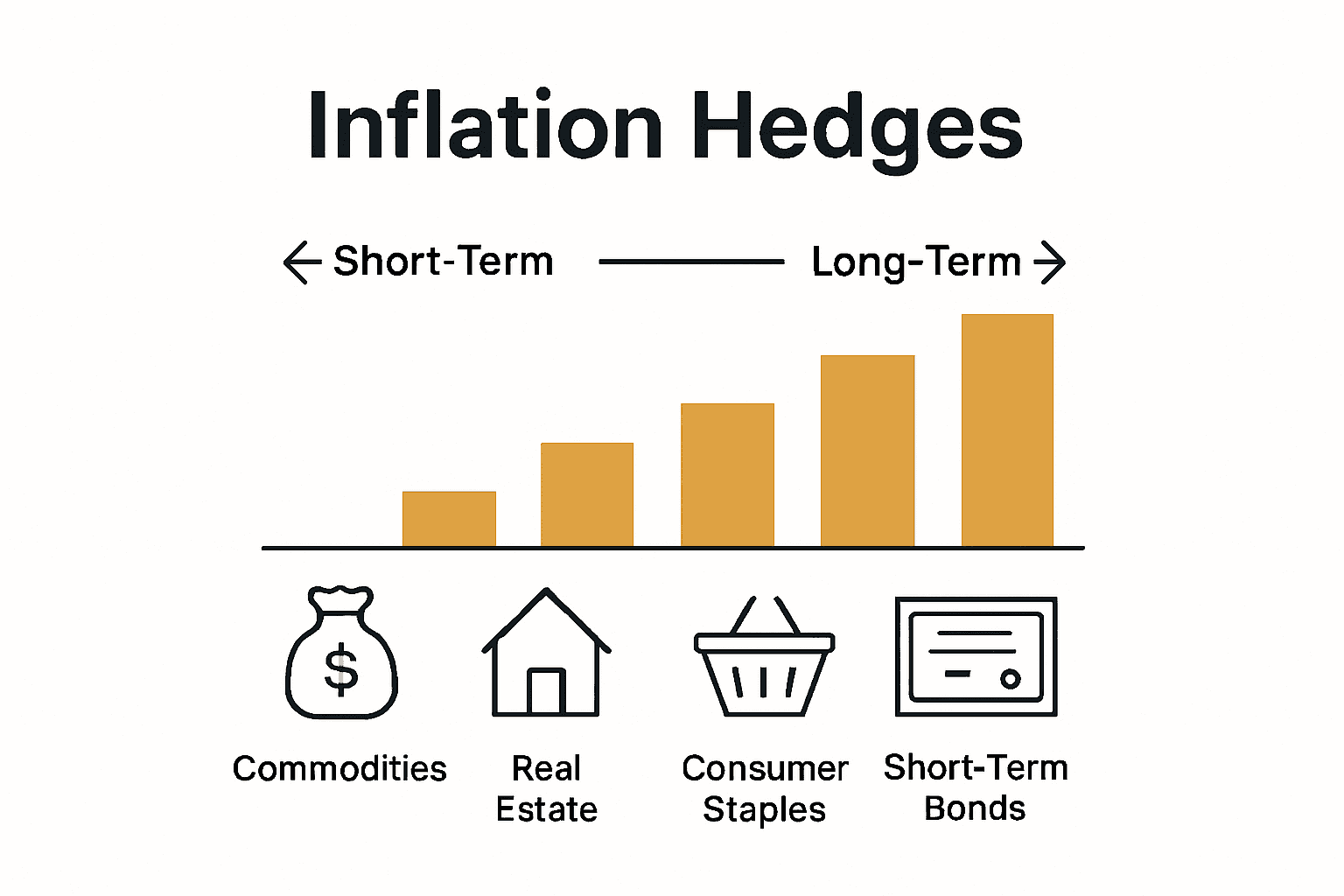 Infographic comparing inflation hedge asset classes.