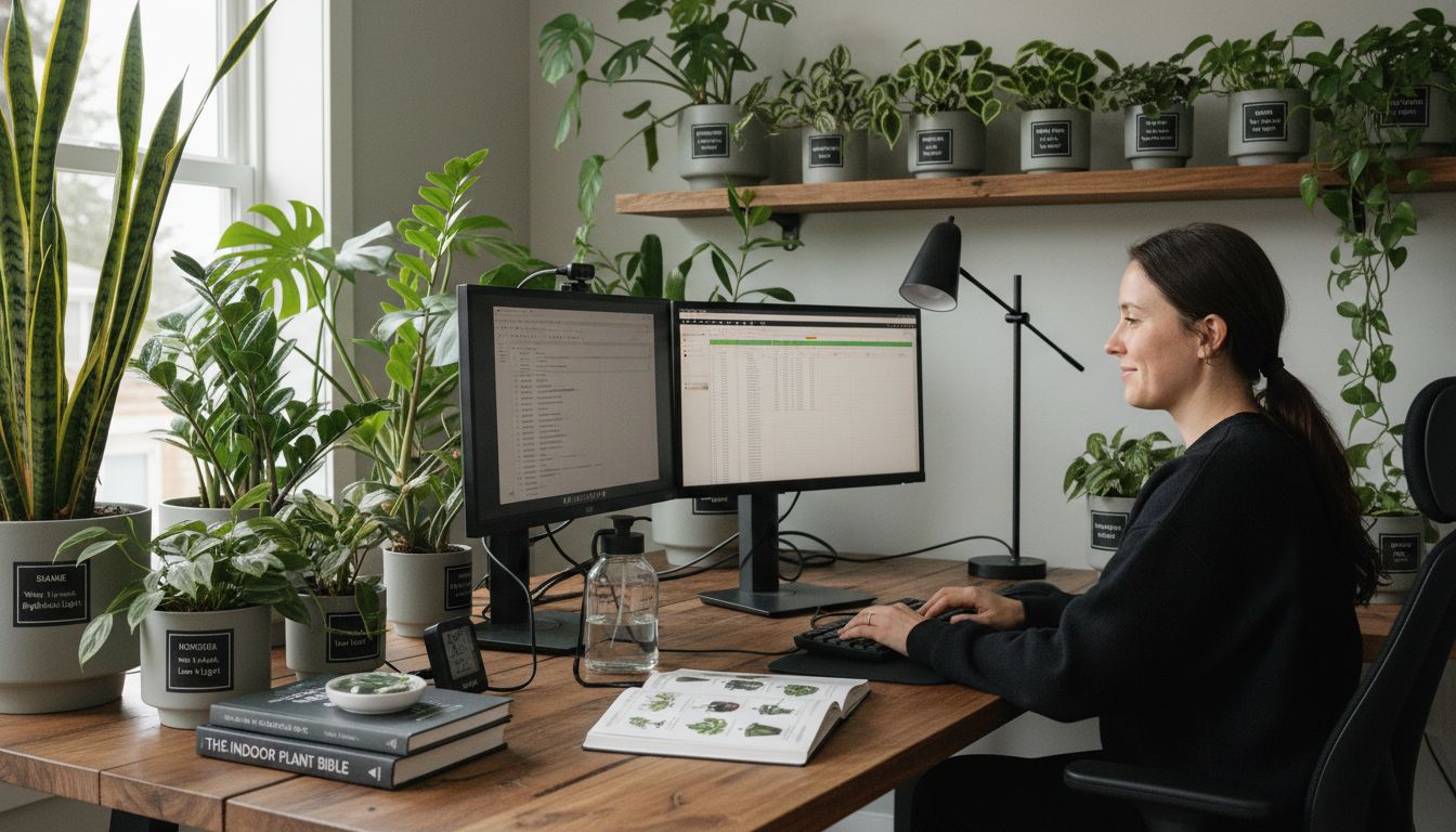 workspace indoor plants