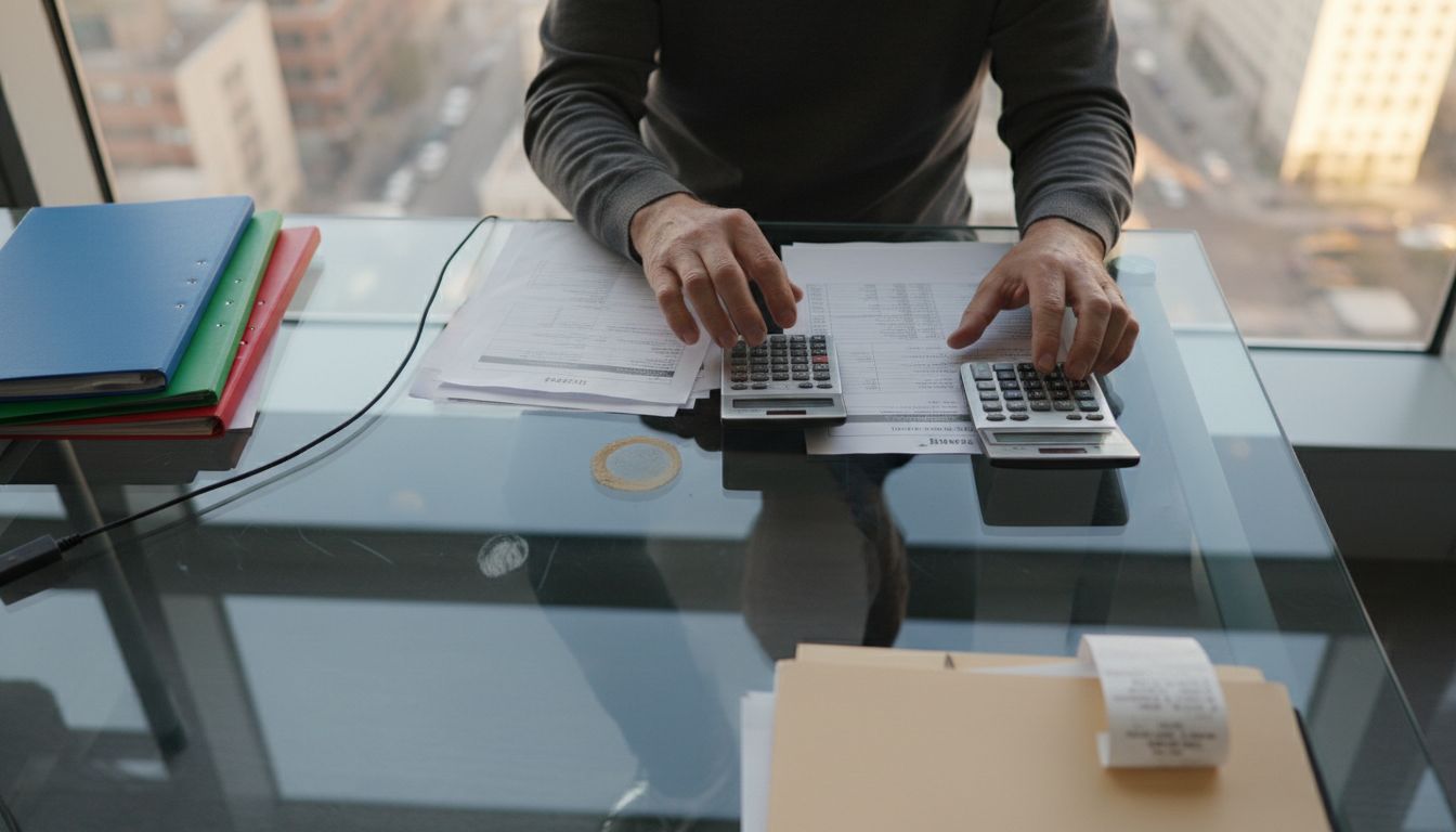 Hands planning personal finances together