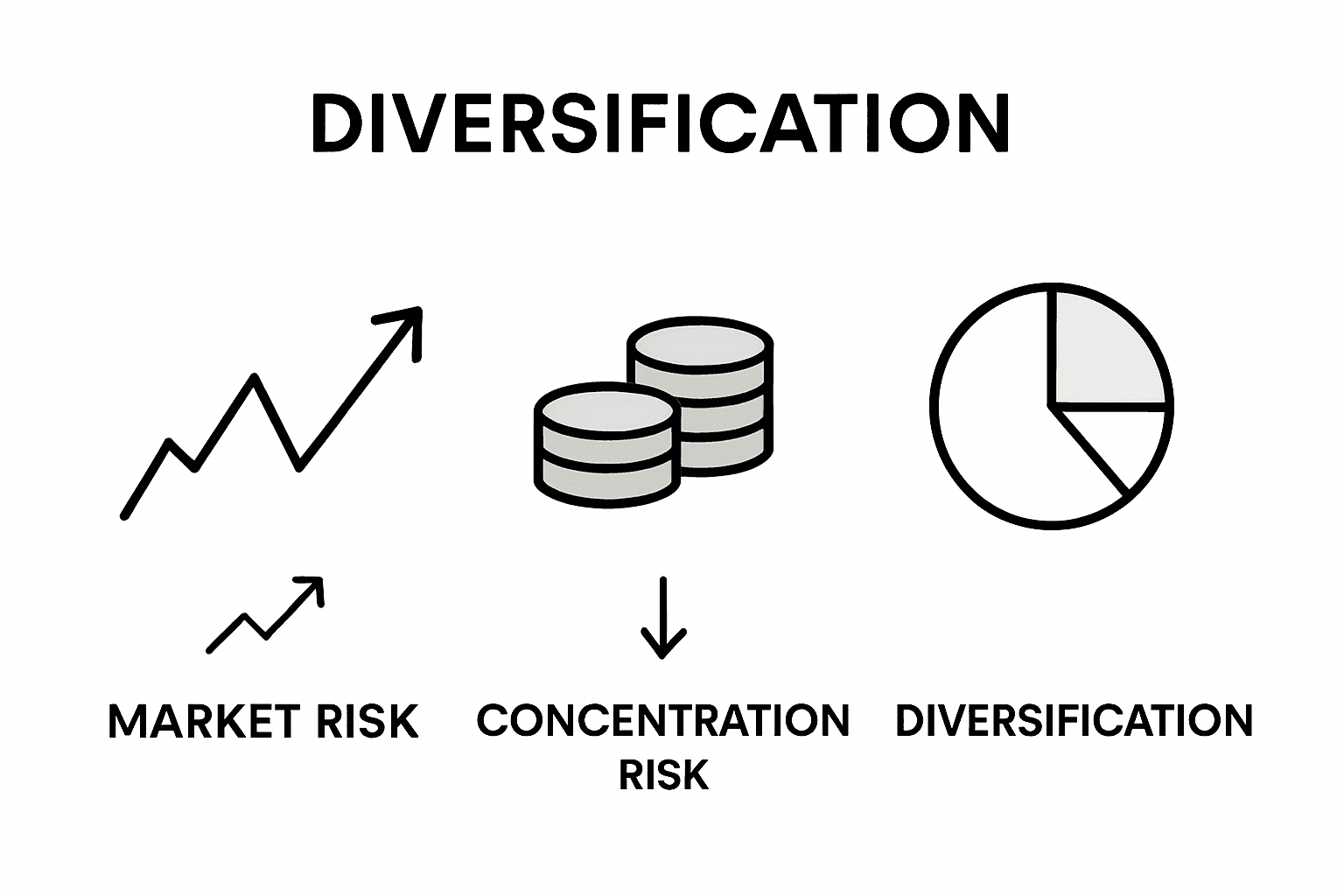 Infographic comparing types of portfolio risk