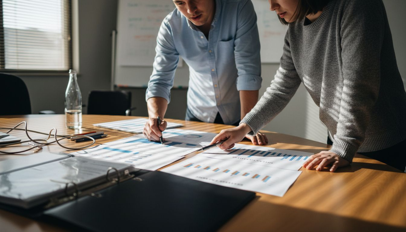 Colleagues discuss digital asset types