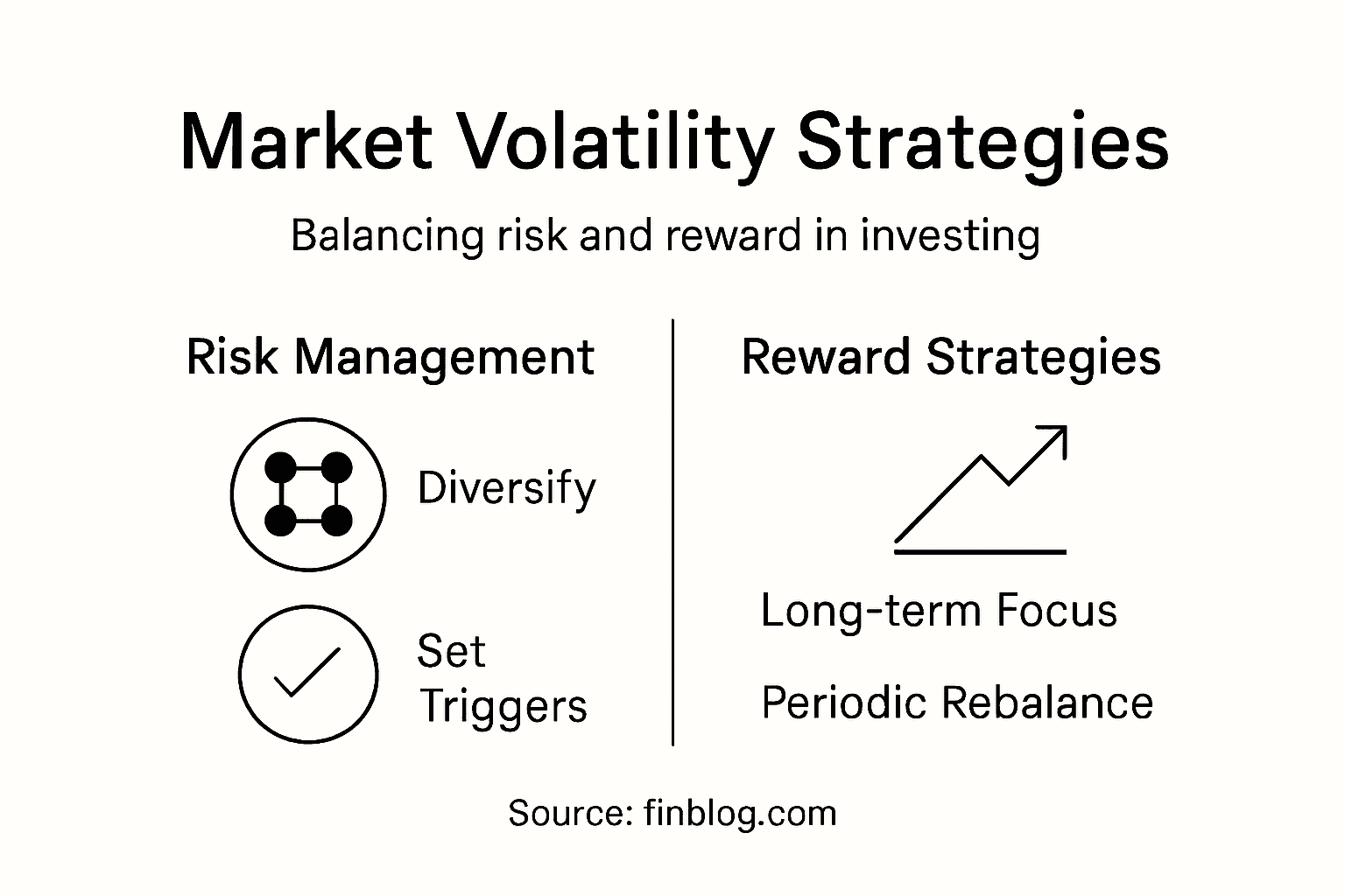 Infographic on market volatility strategies
