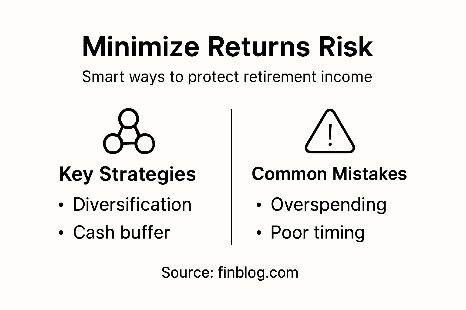 Infographic on minimizing returns risk