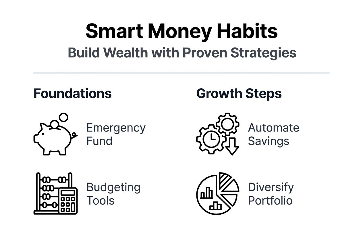 Infographic on smart money strategy basics