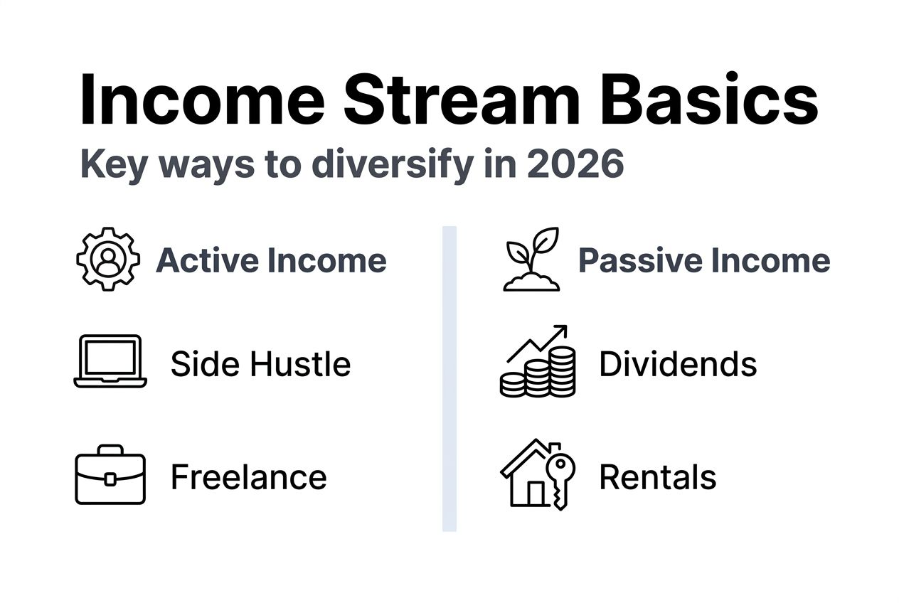 Infographic for diversifying income streams