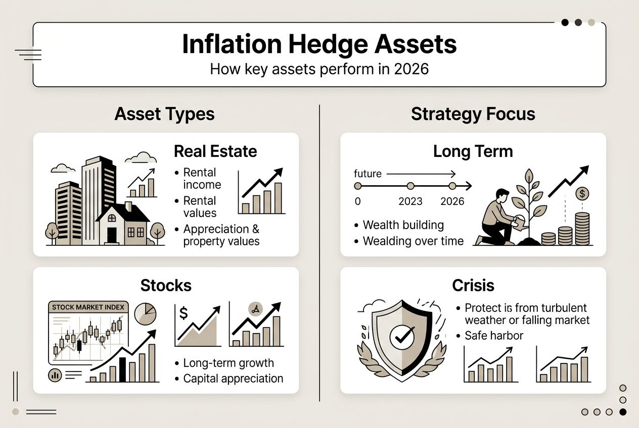 Infographic comparing inflation hedge assets