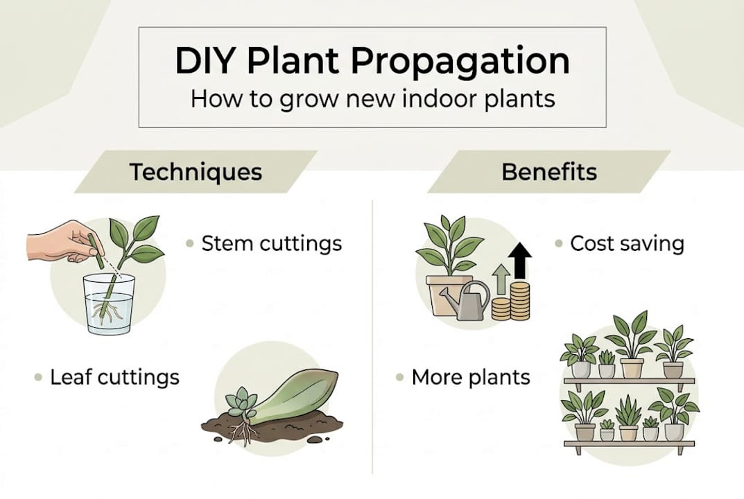 Infographic overview of plant propagation basics