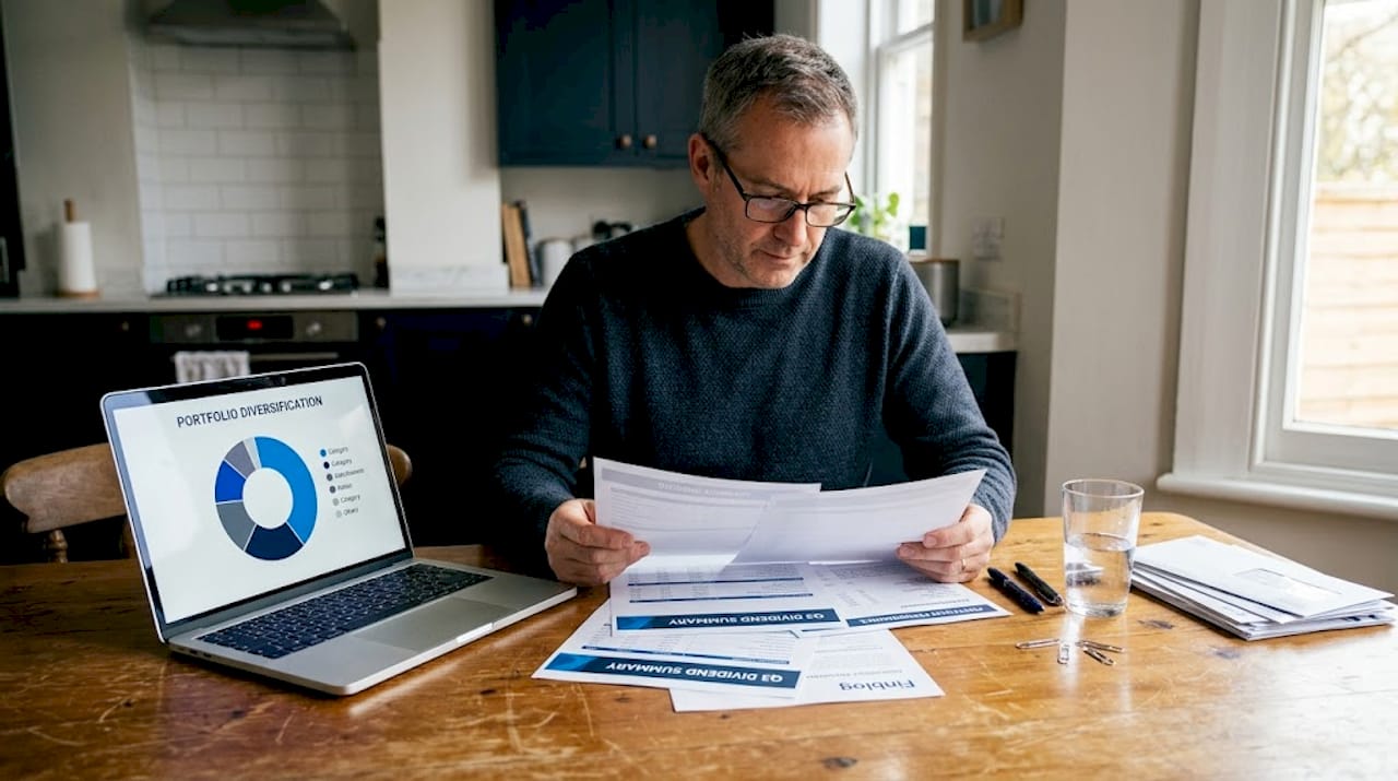 Man planning dividend investing strategy