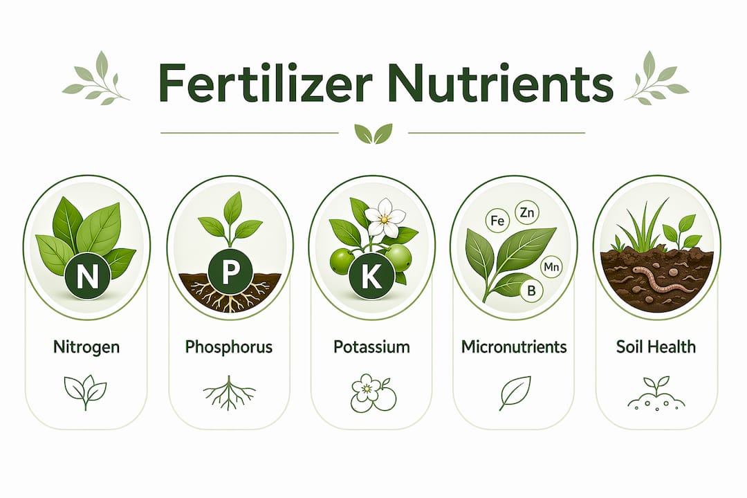Infographic illustrating fertilizer nutrient hierarchy