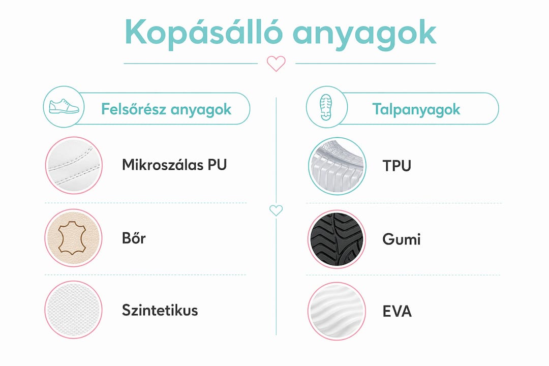 Infografika: melyik anyag bírja jobban a strapát a férfi cipőknél?