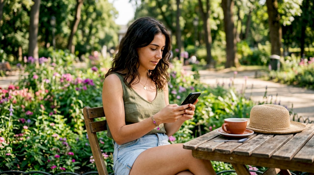 Woman shopping online fashion on tablet