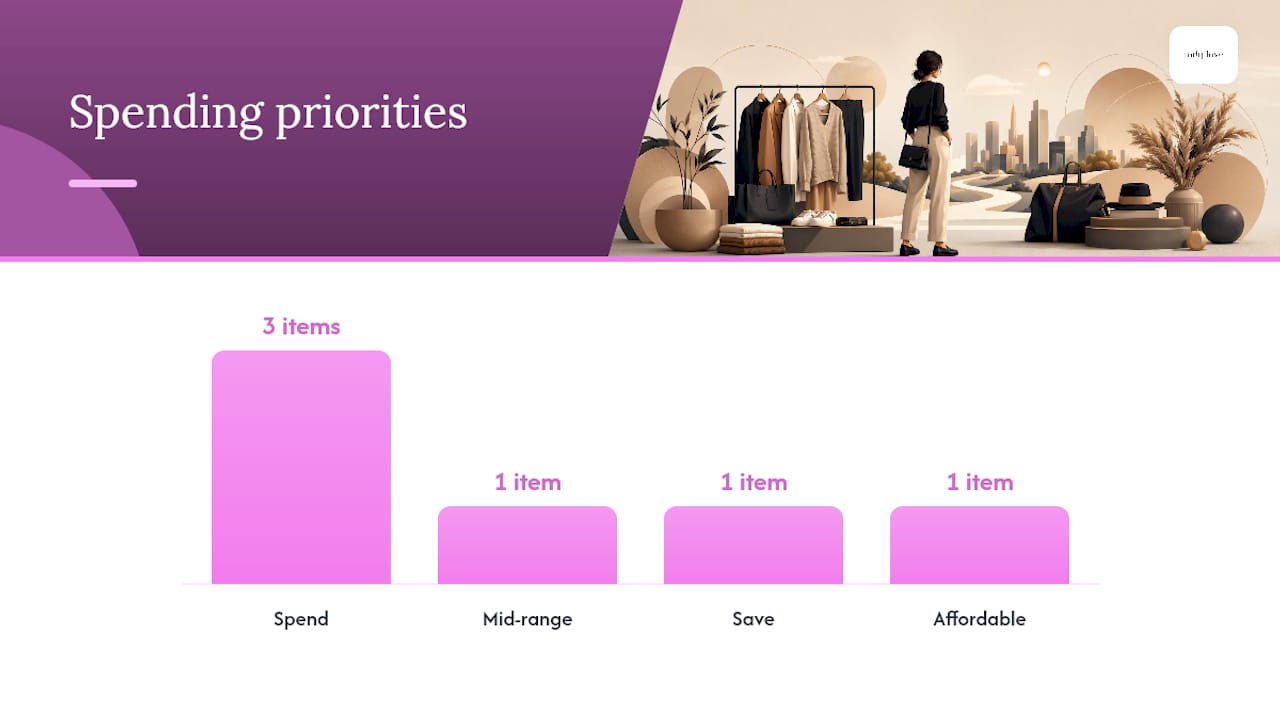 Which wardrobe staples are actually worth spending on? — overview diagram