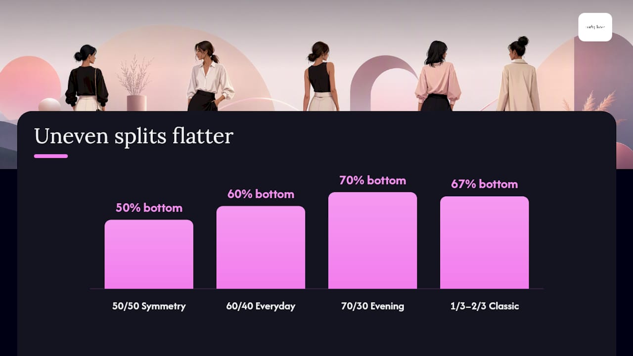 Diagram of apparel proportion ratios and uses
