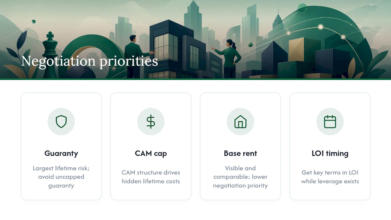 An Editorial Take on Lease Negotiation Priorities — overview diagram