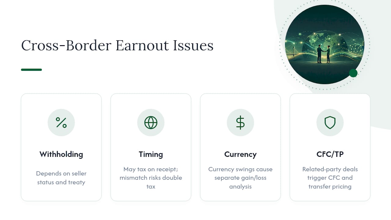 Cross-Border Earnouts: What Changes in International Deals — overview diagram