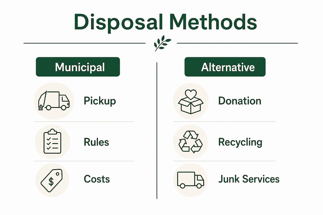 Infographic comparing furniture disposal methods