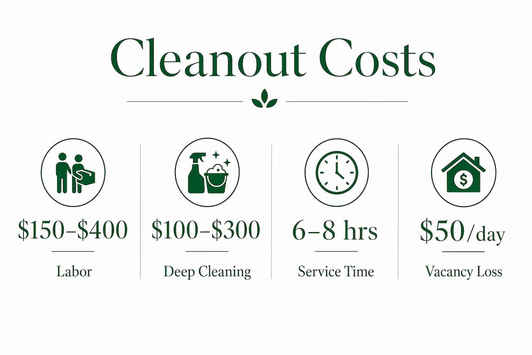 Infographic showing cleanout cost breakdown