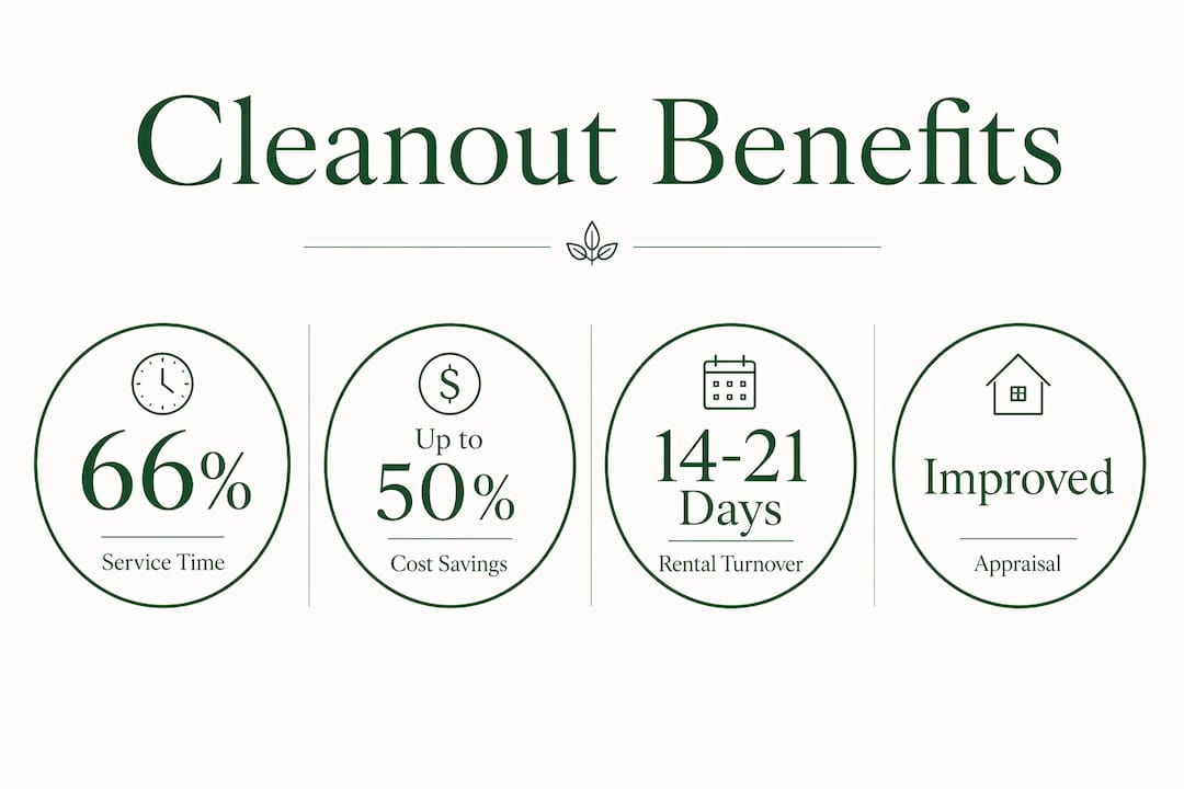 Infographic summarizing cleanout maintenance benefits