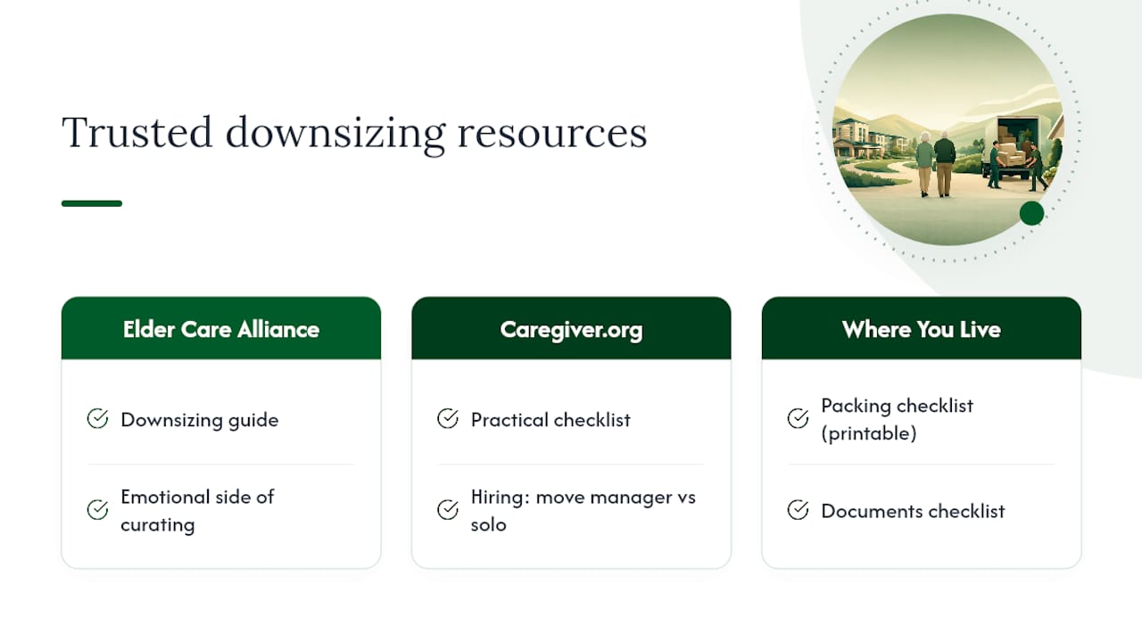 Trusted Resources for Downsizing Seniors — overview diagram