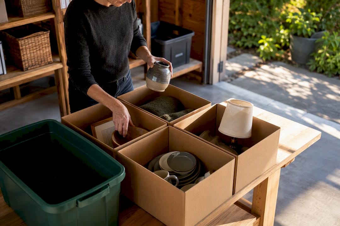Shed Cleanout Done in One Day: Four Box System and When to Call Help