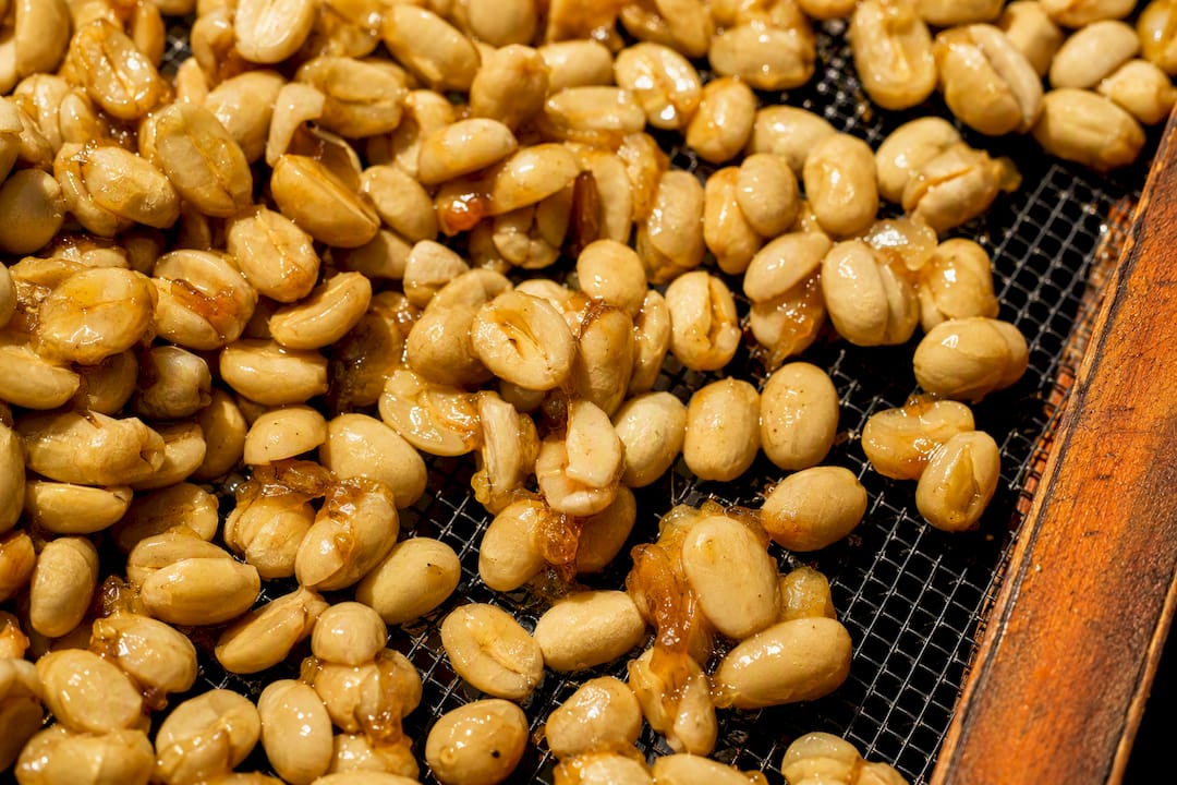 Thick mucilage coating parchment coffee