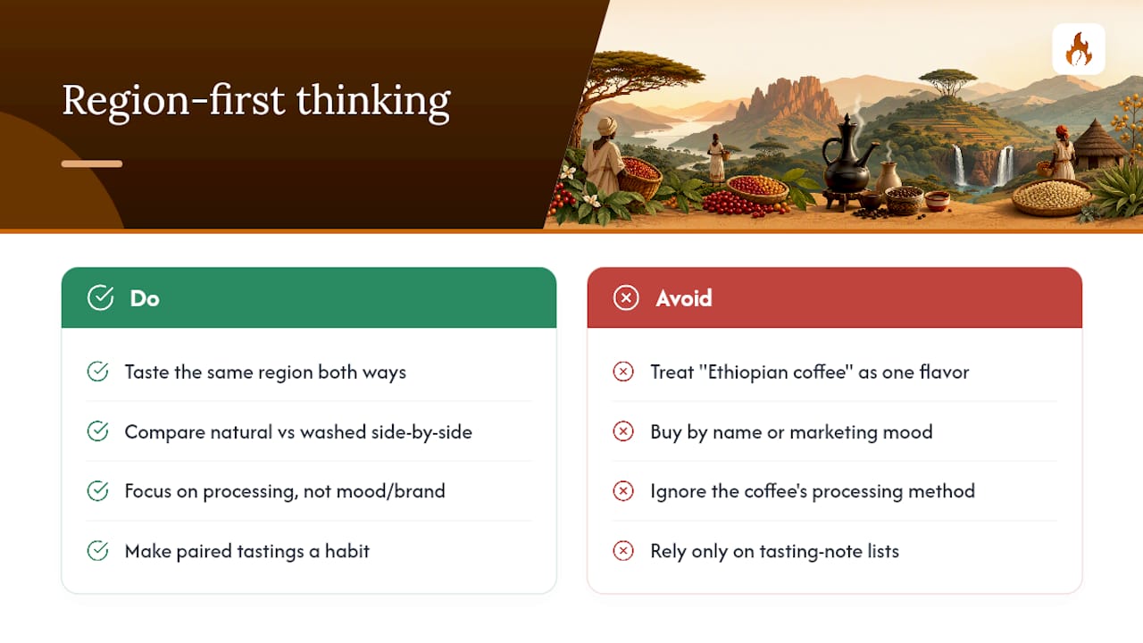 Why region-first thinking beats brand-first thinking — overview diagram