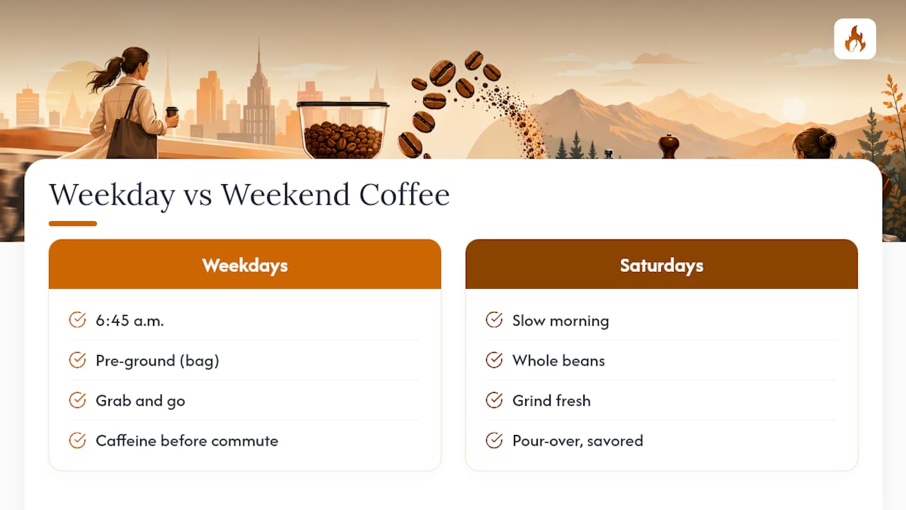 A Week in Two Formats — overview diagram