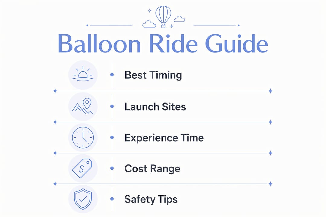 Ballooning over Atlanta: Your 2026 Adventure Guide Infographic showing balloon ride guide with key steps