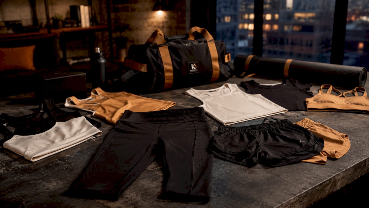Close-up of CrossFit activewear garments