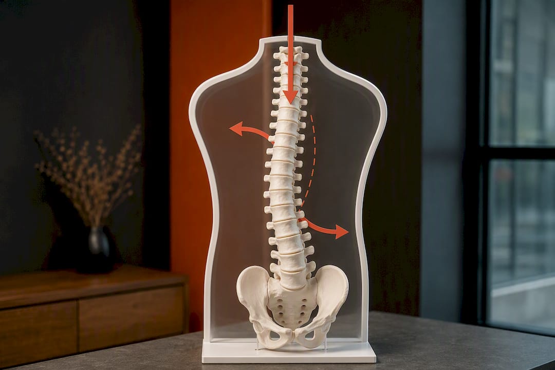Illustration of spine-sparing loading principles