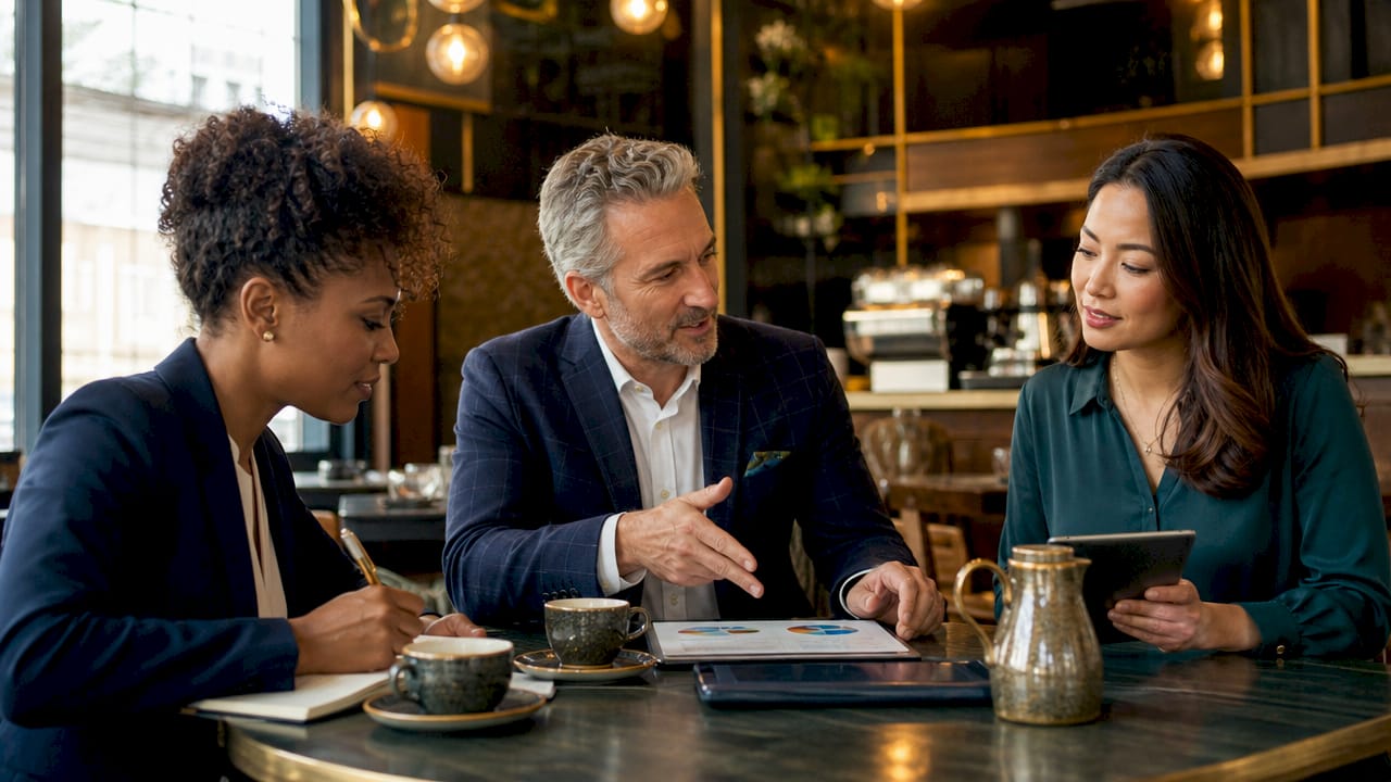 Wealth advisors collaborating on integrated planning
