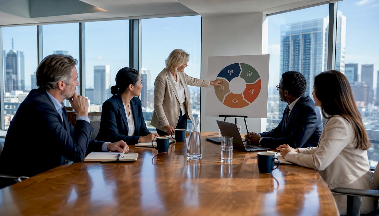 Board members discussing fiduciary duties