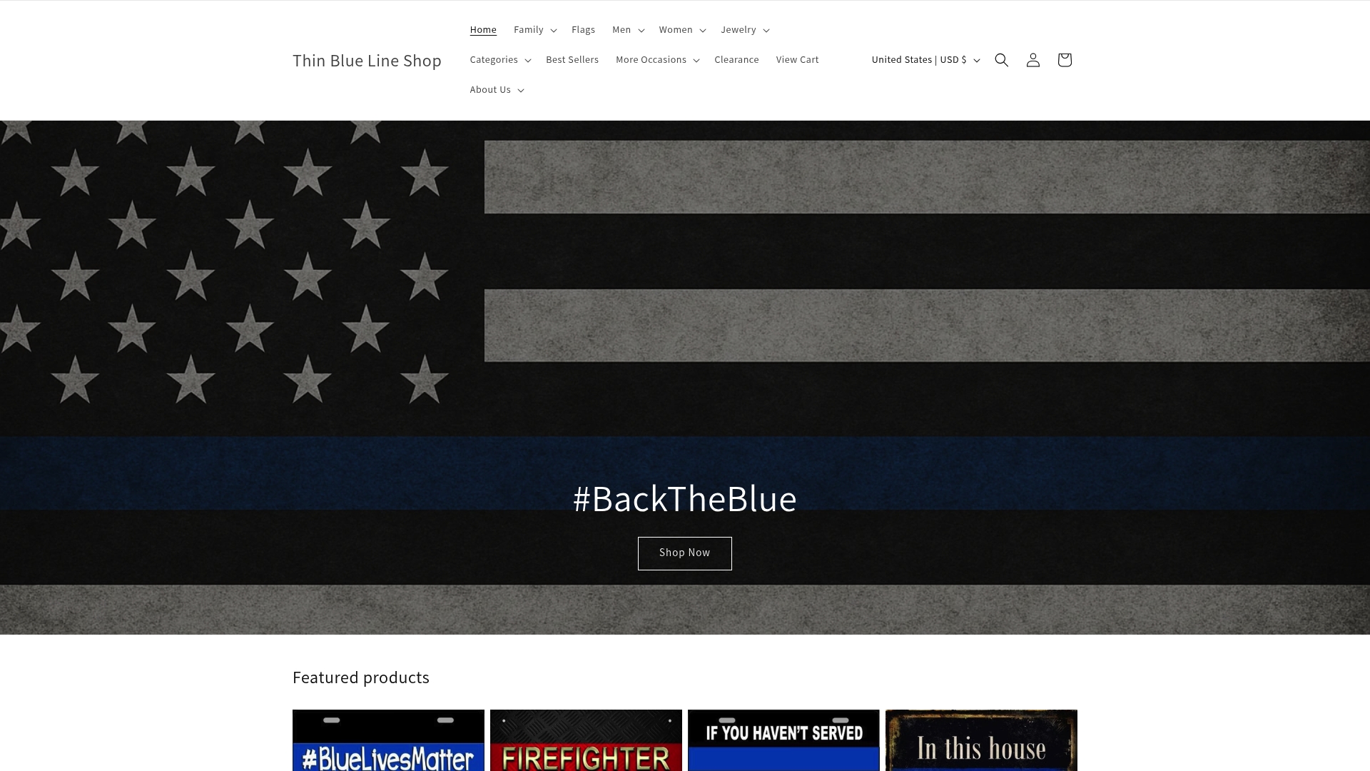 https://thinbluelineshop.com