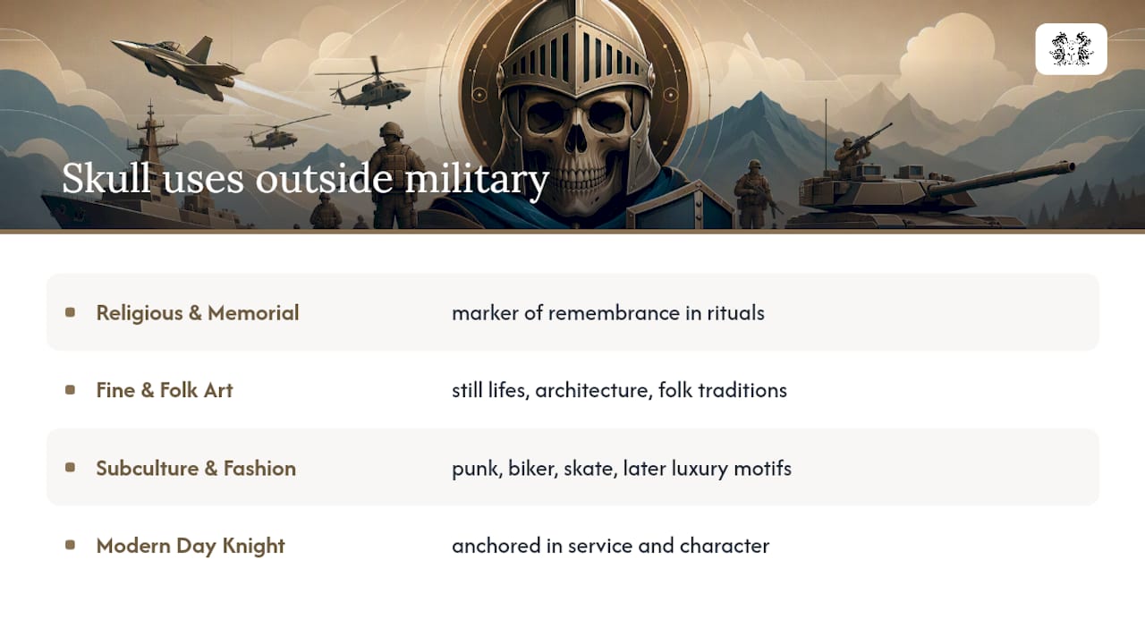 Where Did the Skull Symbol Come From Outside the Military? — overview diagram