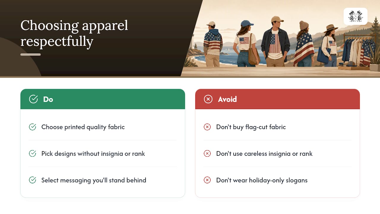 Three-part respectful apparel checklist