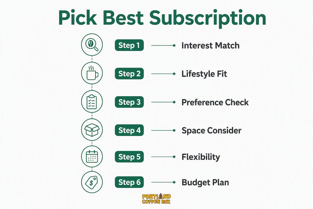 Infographic outlining steps to choose subscription gifts for newlyweds
