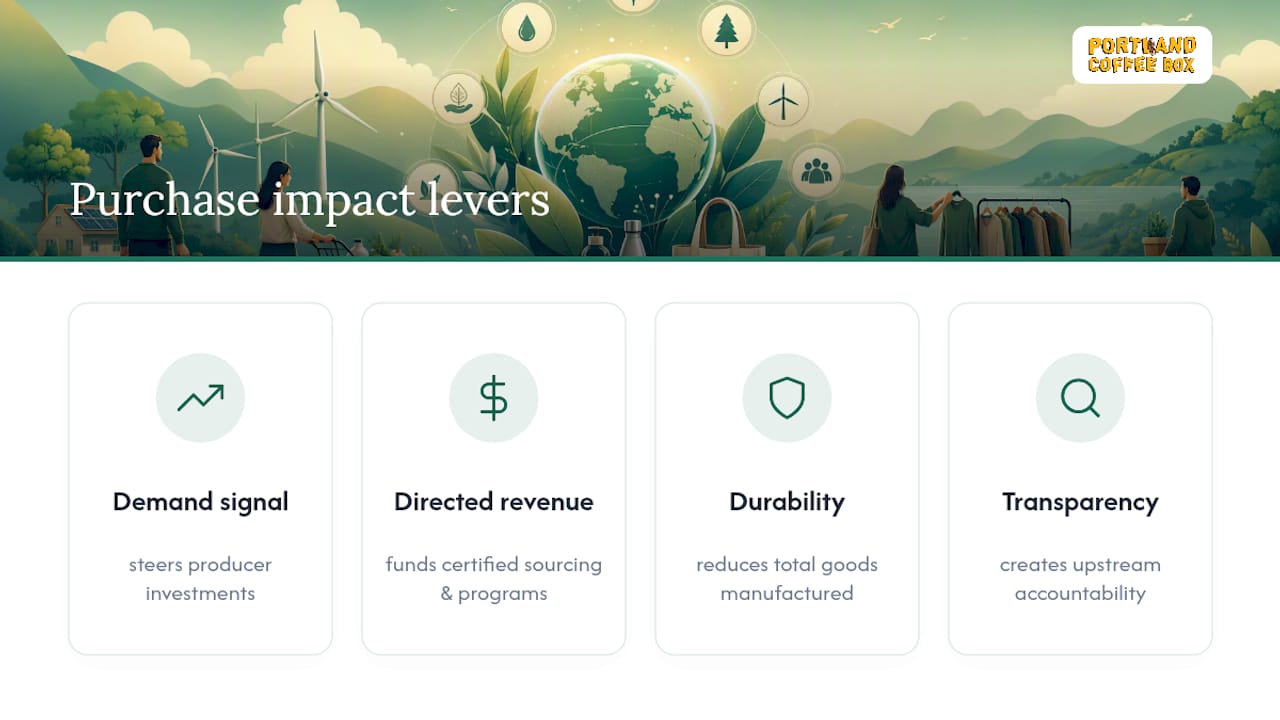 Diagram illustrating four levers of purchasing impact