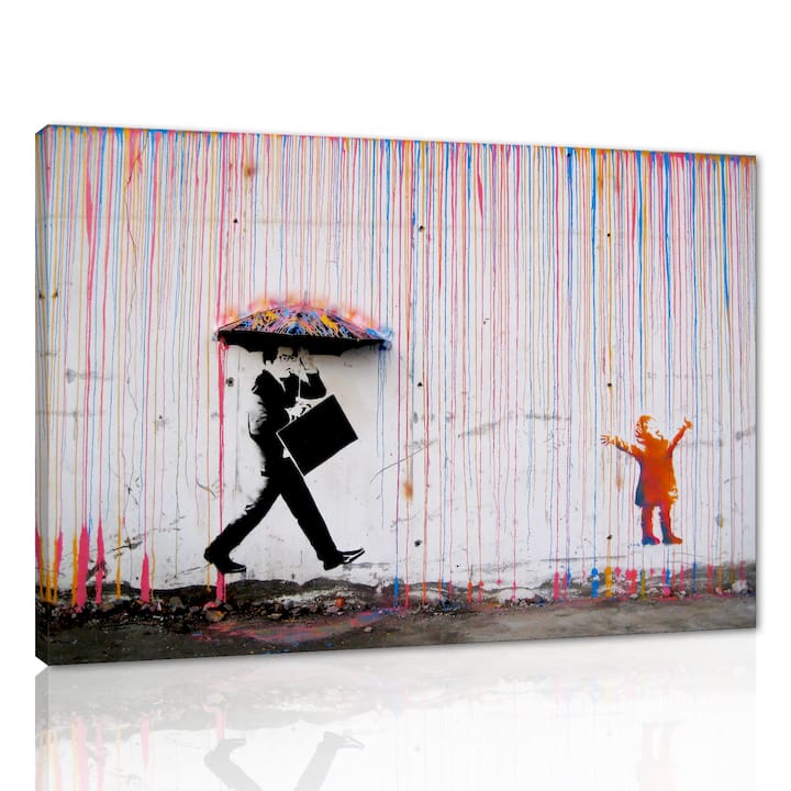 Yatsen Bridge Banksy Wall Art Paintings Inspirational Canvas Paintings Graffiti Pop Art Posters And Prints for Home Decor Ready to Hang - 36x24 inch