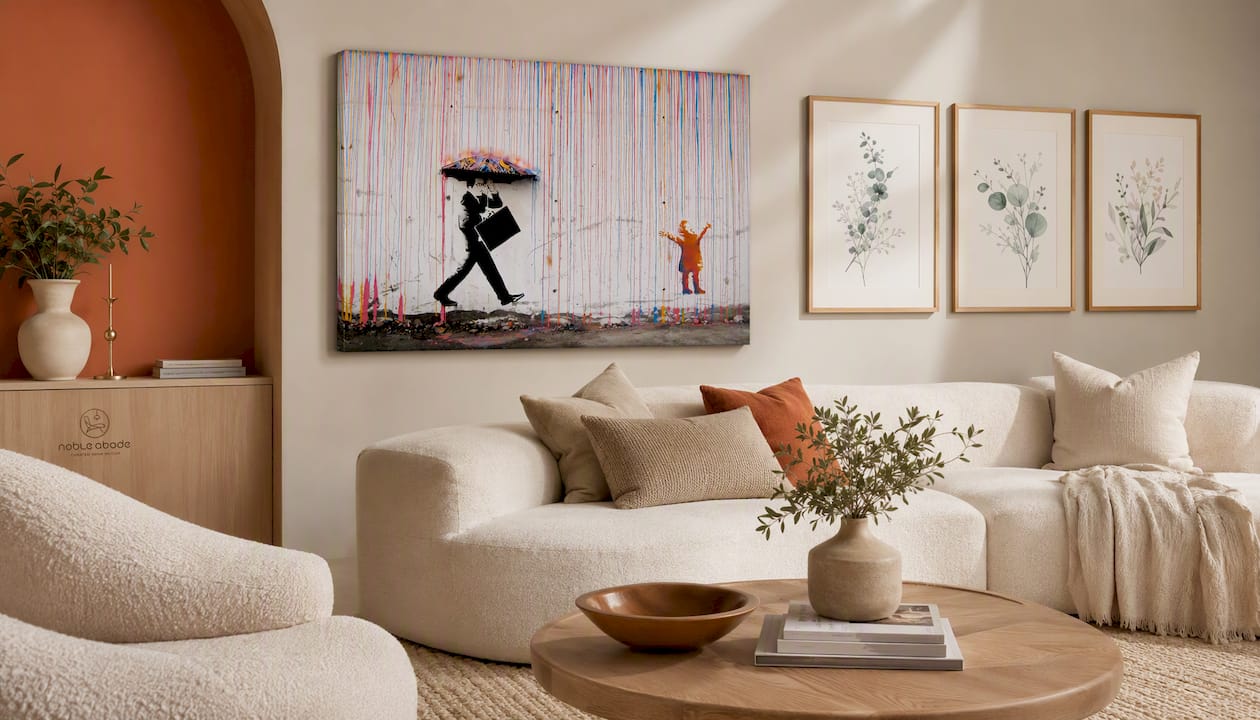 Yatsen Bridge Banksy Wall Art Paintings Inspirational Canvas Paintings Graffiti Pop Art Posters And Prints for Home Decor Ready to Hang - 36x24 inch