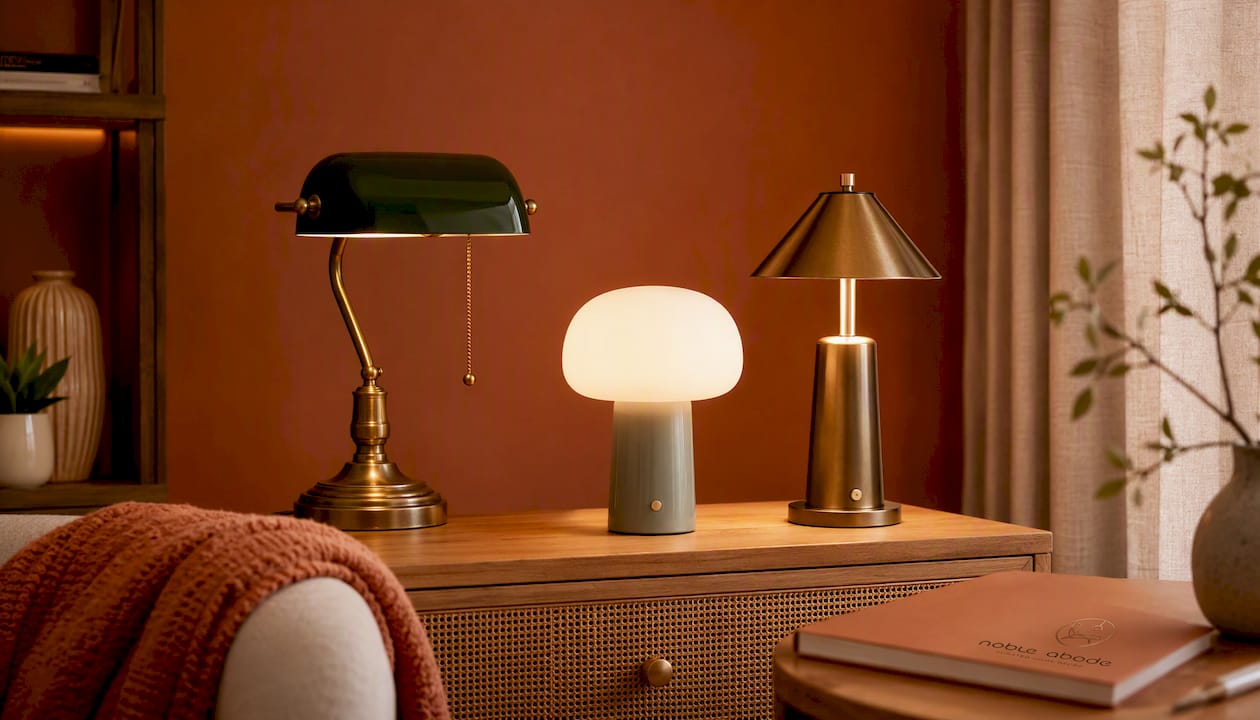 Vintage Bank Table Lamp