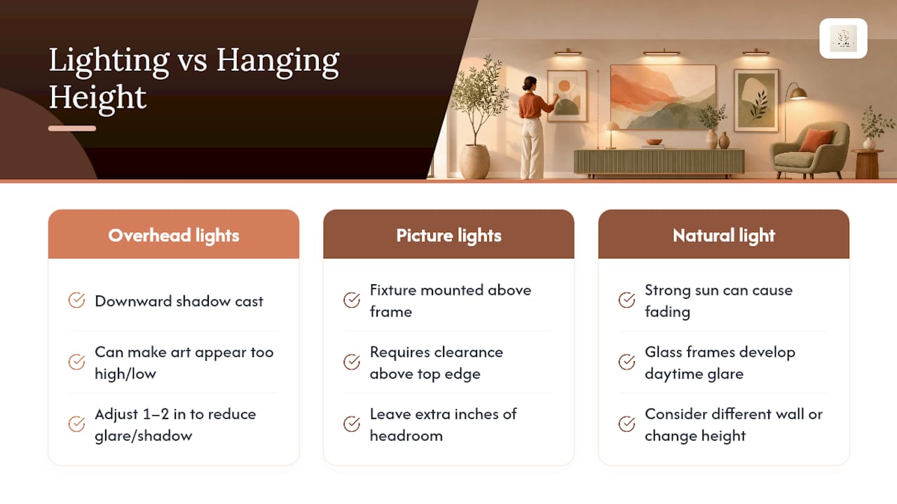 Why Lighting Changes Where You Should Hang Art — overview diagram