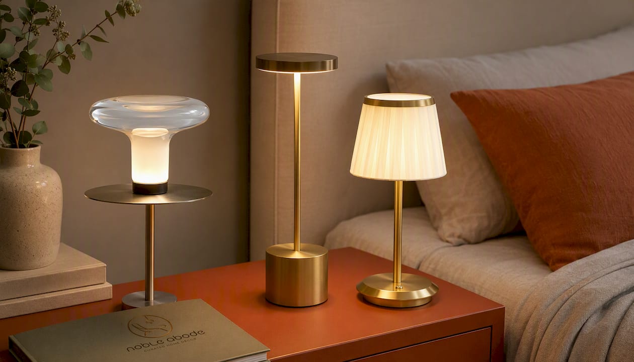 Italian Designer Glass Table Lamp for Luxury Decor