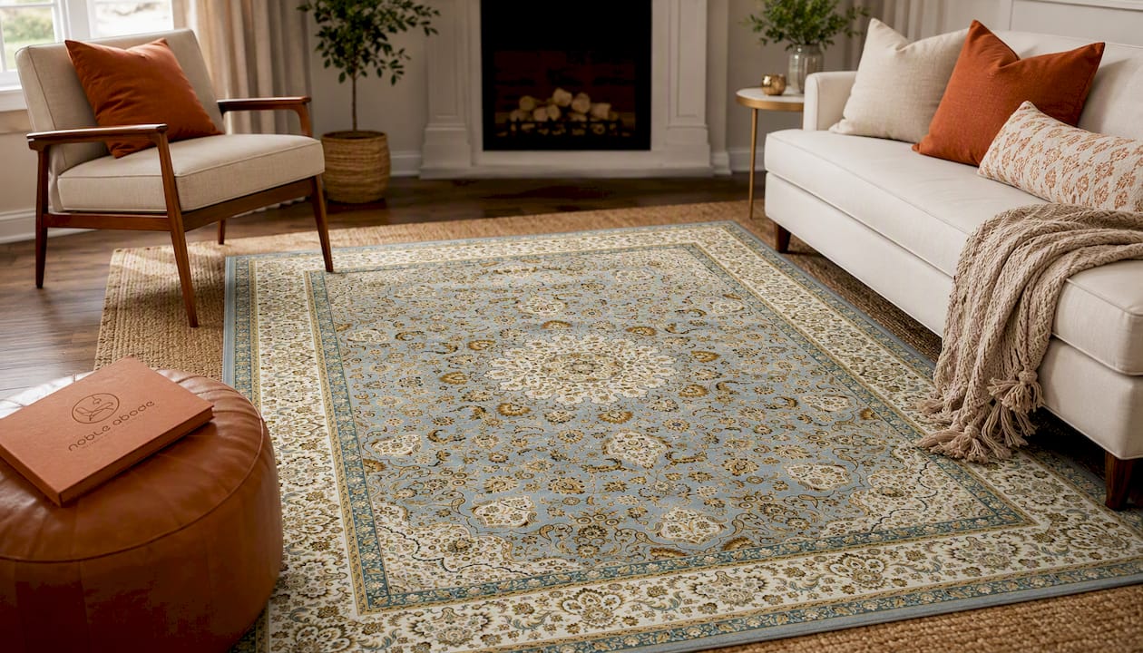 Ornate Room Rug - Soft Floral Luxury Rug