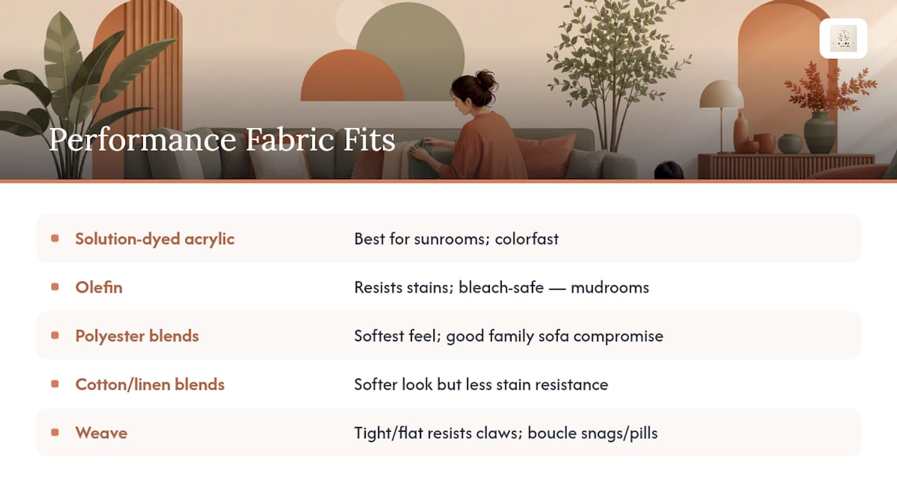 Which Performance Fabric Types Fit Your Home Best? — overview diagram